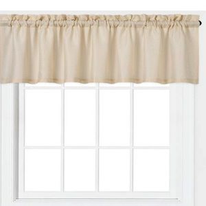 6 Light Filtering valances with Waffle Woven Textured